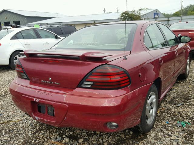 1G2NE52E15M231569 - 2005 PONTIAC GRAND AM S მუქწითელი ფოტო 4