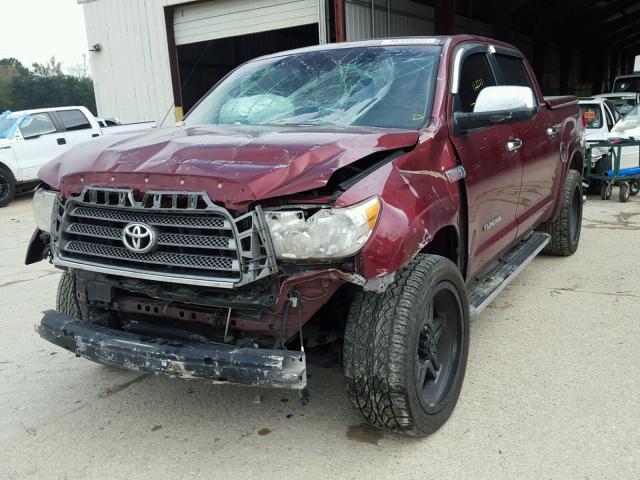 5TFDV58168X080730 - 2008 TOYOTA TUNDRA CRE BLACK photo 2