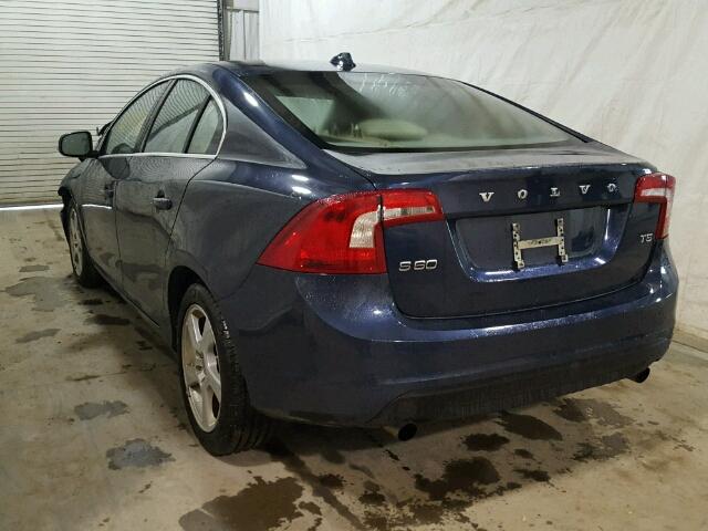 YV1622FS4C2096629 - 2012 VOLVO S60 T5 BLUE photo 3