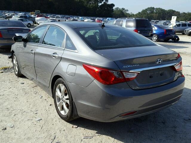 5NPEC4AC9DH659605 - 2013 HYUNDAI SONATA SE GRAY photo 3