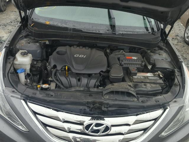 5NPEC4ACXDH716488 - 2013 HYUNDAI SONATA SE GRAY photo 7