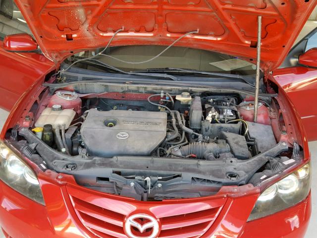 JM1BK323861531901 - 2006 MAZDA 3 S RED photo 7