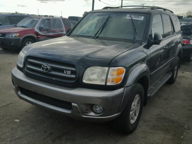 5TDBT44A53S166588 - 2003 TOYOTA SEQUOIA SR BLACK photo 2