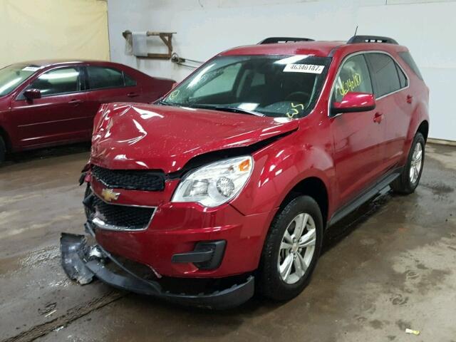 1GNALBEKXFZ143504 - 2015 CHEVROLET EQUINOX LT RED photo 2