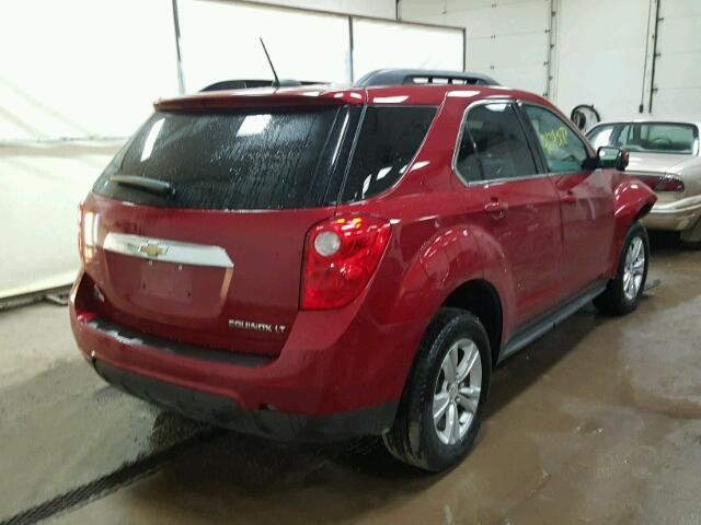 1GNALBEKXFZ143504 - 2015 CHEVROLET EQUINOX LT RED photo 4