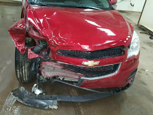 1GNALBEKXFZ143504 - 2015 CHEVROLET EQUINOX LT RED photo 7