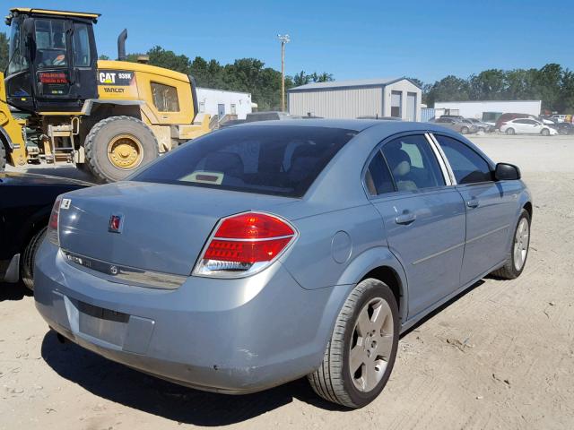 1G8ZS57N87F123045 - 2007 SATURN AURA XE BLUE photo 4