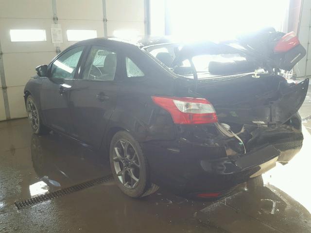 1FADP3F21EL406906 - 2014 FORD FOCUS SE BLACK photo 3