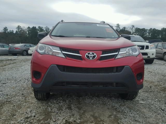 2T3ZFREVXFW162169 - 2015 TOYOTA RAV4 LE RED photo 9