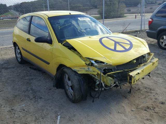 3FAFP31301R116161 - 2001 FORD FOCUS ZX3 YELLOW photo 1
