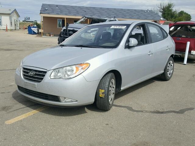 KMHDU46D19U767574 - 2009 HYUNDAI ELANTRA GL SILVER photo 2