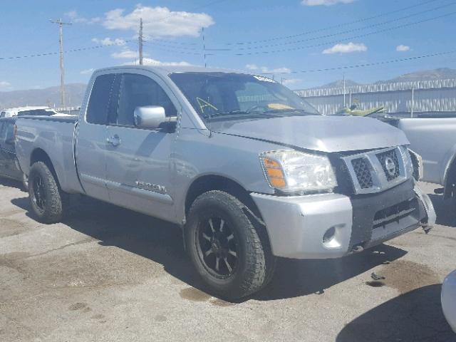 1N6AA06B55N507915 - 2005 NISSAN TITAN XE SILVER photo 1