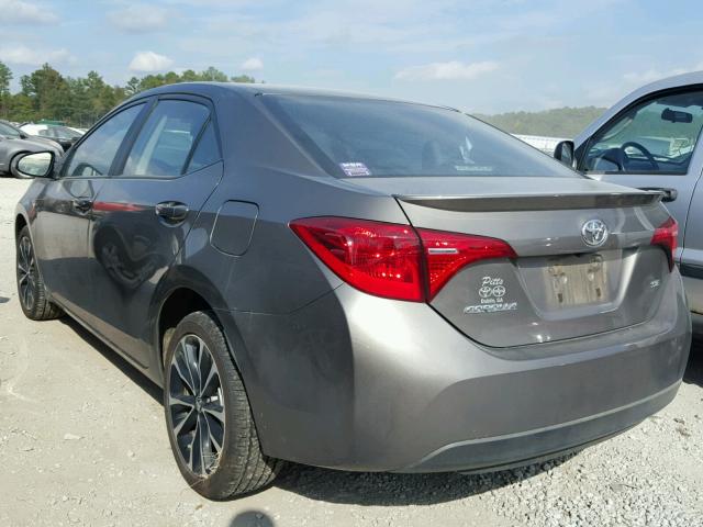 2T1BURHE2HC837545 - 2017 TOYOTA COROLLA L GRAY photo 3