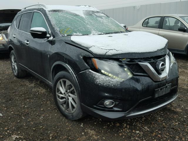 5N1AT2MV6EC858975 - 2014 NISSAN ROGUE S BLACK photo 1