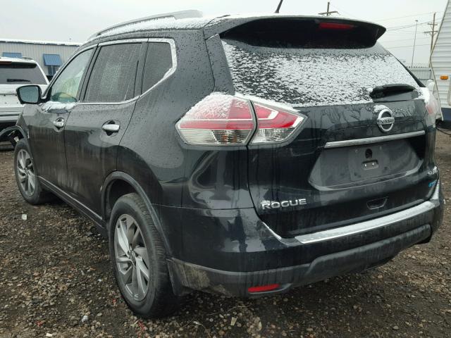 5N1AT2MV6EC858975 - 2014 NISSAN ROGUE S BLACK photo 3