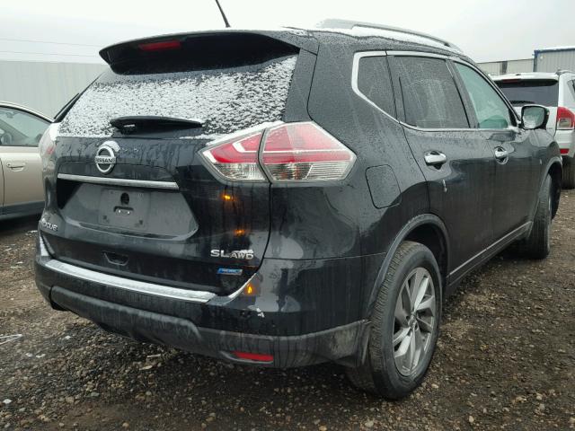 5N1AT2MV6EC858975 - 2014 NISSAN ROGUE S BLACK photo 4