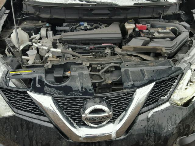 5N1AT2MV6EC858975 - 2014 NISSAN ROGUE S BLACK photo 7