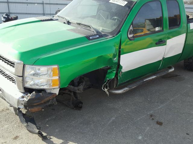 1GC5KXBG1AZ244336 - 2010 CHEVROLET SILVERADO GREEN photo 9