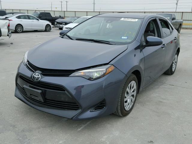 5YFBURHE4HP574197 - 2017 TOYOTA COROLLA L GRAY photo 2