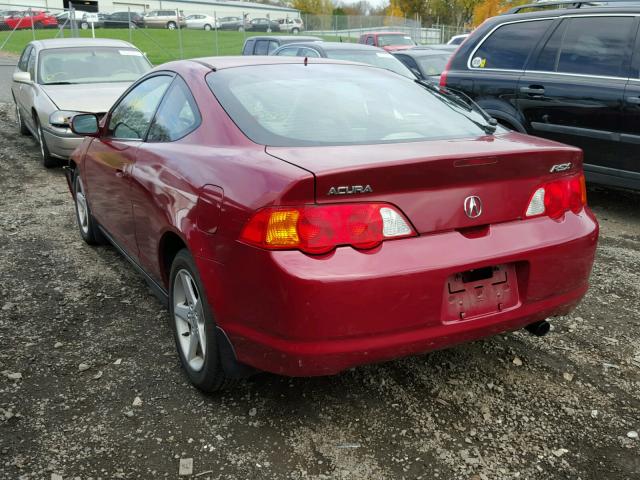 JH4DC54882C004562 - 2002 ACURA RSX RED photo 3