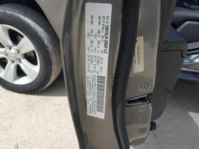 1C4NJCBBXDD282410 - 2013 JEEP COMPASS SP 灰色 照片 10