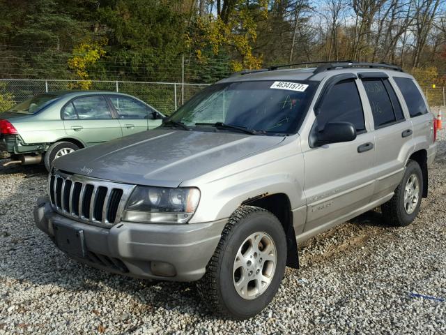 1J4GW48N6YC213592 - 2000 JEEP GRAND CHER GRAY photo 2