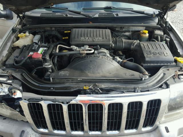 1J4GW48N6YC213592 - 2000 JEEP GRAND CHER GRAY photo 7