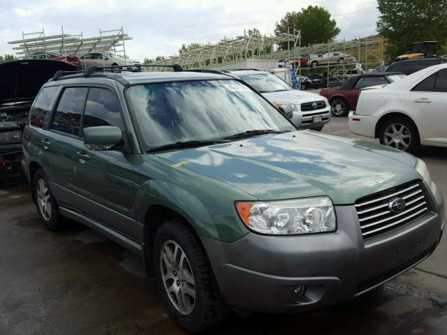 JF1SG67616H751660 - 2006 SUBARU FORESTER 2 GREEN photo 1