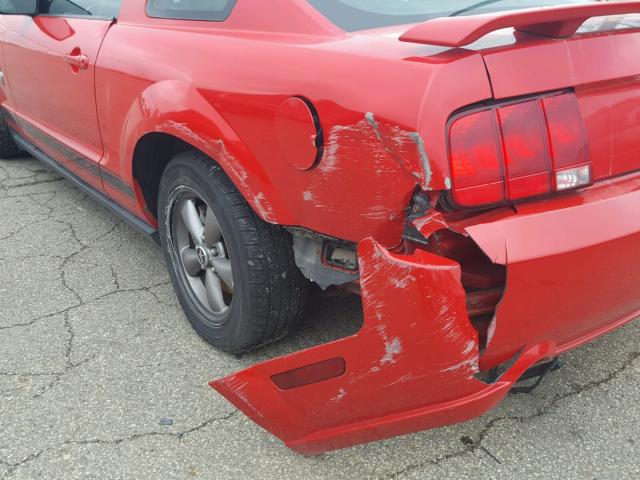 1ZVFT80N165173868 - 2006 FORD MUSTANG RED photo 9