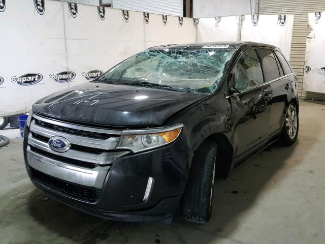 2FMDK3K93DBB73696 - 2013 FORD EDGE LIMIT BLACK photo 2