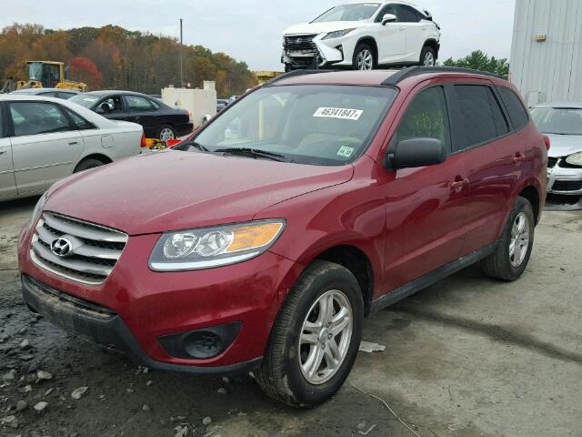 5XYZGDAB8CG166548 - 2012 HYUNDAI SANTA FE G BURGUNDY photo 2