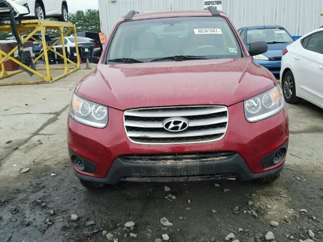 5XYZGDAB8CG166548 - 2012 HYUNDAI SANTA FE G BURGUNDY photo 9