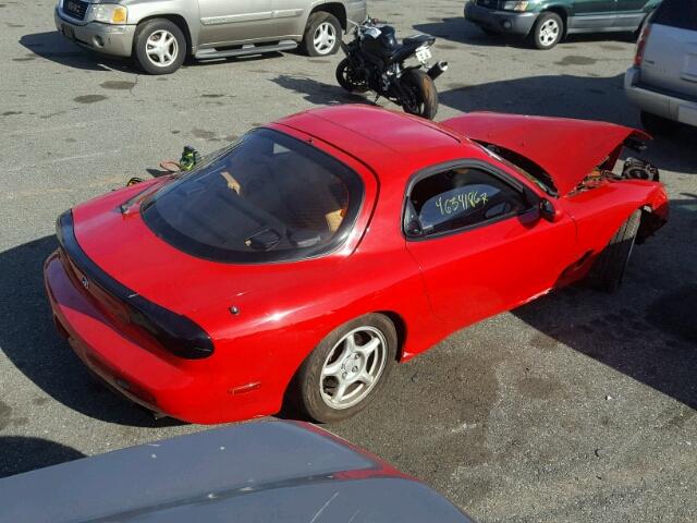 JM1FD3315P0200614 - 1993 MAZDA RX7 RED photo 4