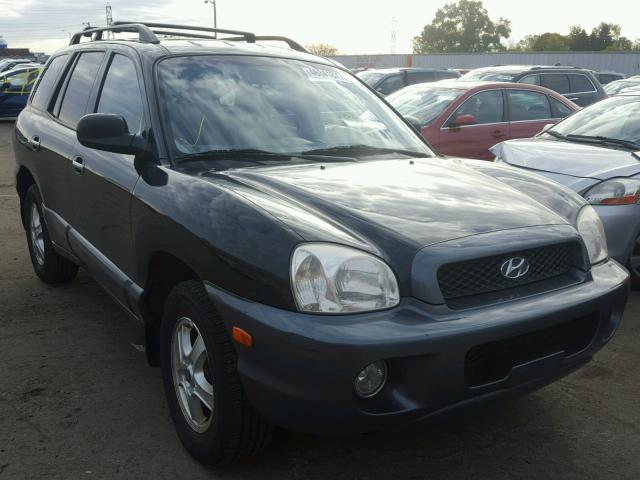 KM8SC13D22U311165 - 2002 HYUNDAI SANTA FE G BLACK photo 1