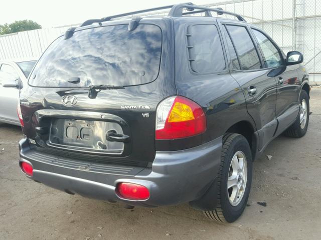 KM8SC13D22U311165 - 2002 HYUNDAI SANTA FE G BLACK photo 4