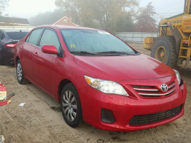 2T1BU4EE2DC125151 - 2013 TOYOTA COROLLA BA RED photo 1