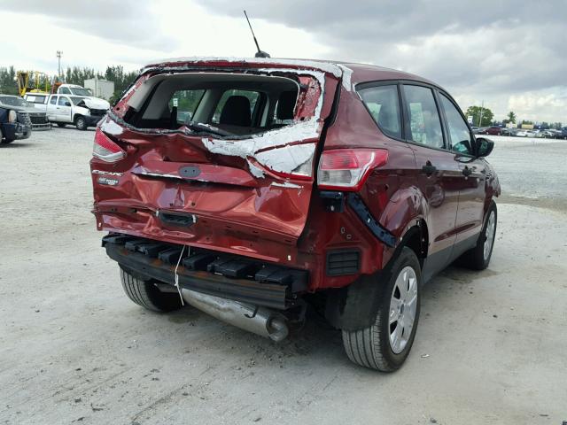 1FMCU0F71EUC81551 - 2014 FORD ESCAPE RED photo 4