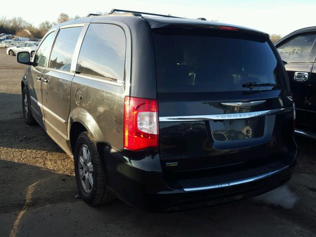 2C4RC1CG5CR144022 - 2012 CHRYSLER TOWN & COU BLACK photo 3