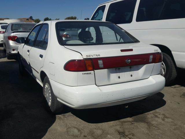 3N1AB41D7VL035705 - 1997 NISSAN SENTRA XE WHITE photo 3