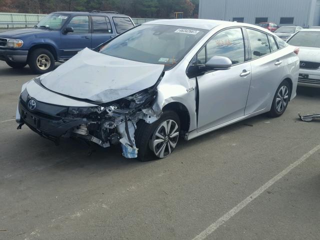 JTDKARFP0H3003540 - 2017 TOYOTA PRIUS PRIM SILVER photo 2