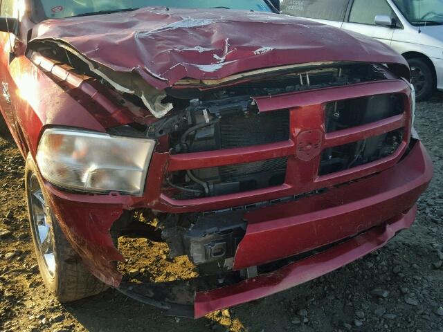 3C6RR7KT3EG232485 - 2014 RAM 1500 MAROON photo 9