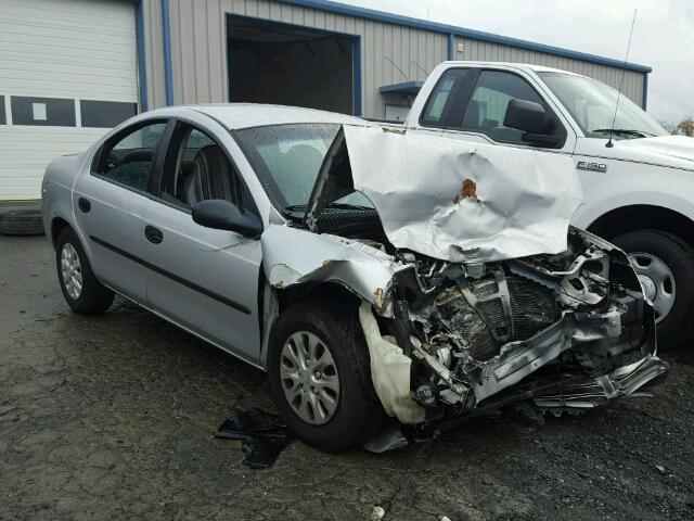 1B3ES26C03D234781 - 2003 DODGE NEON SE SILVER photo 1