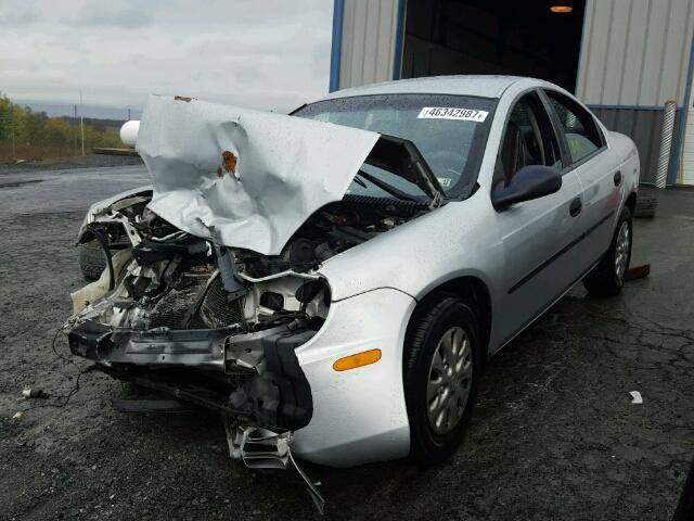 1B3ES26C03D234781 - 2003 DODGE NEON SE SILVER photo 2