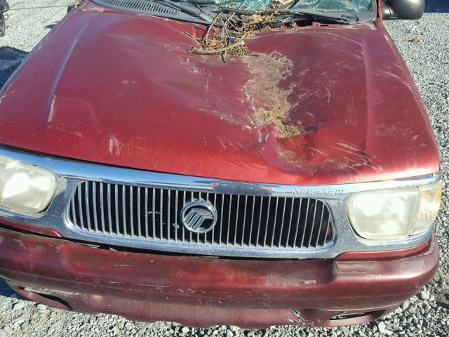 4M2ZU55P6XUJ01863 - 1999 MERCURY MOUNTAINEE RED photo 7