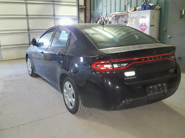 1C3CDFAH0DD312797 - 2013 DODGE DART SE BLACK photo 3