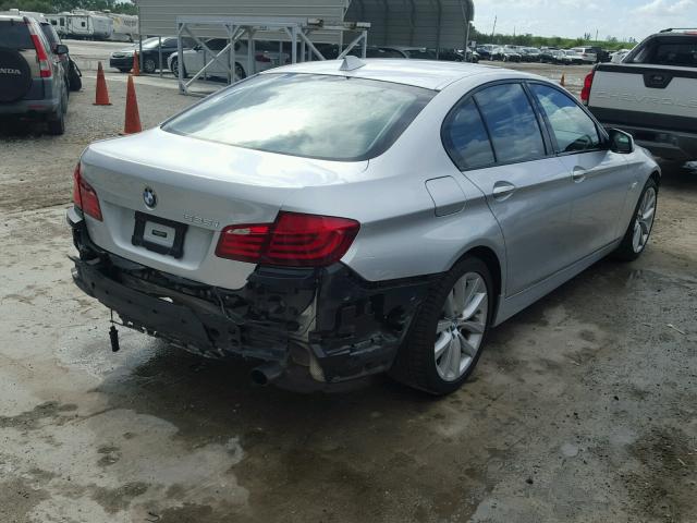 WBAFR7C50CC809076 - 2012 BMW 535 I SILVER photo 4