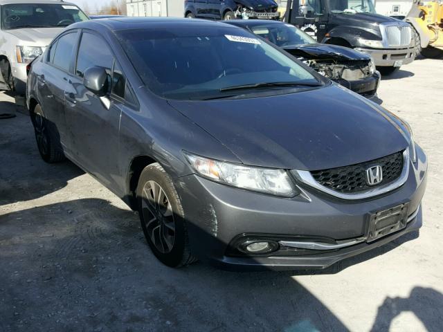 2HGFB2F9XDH541145 - 2013 HONDA CIVIC EXL GRAY photo 1
