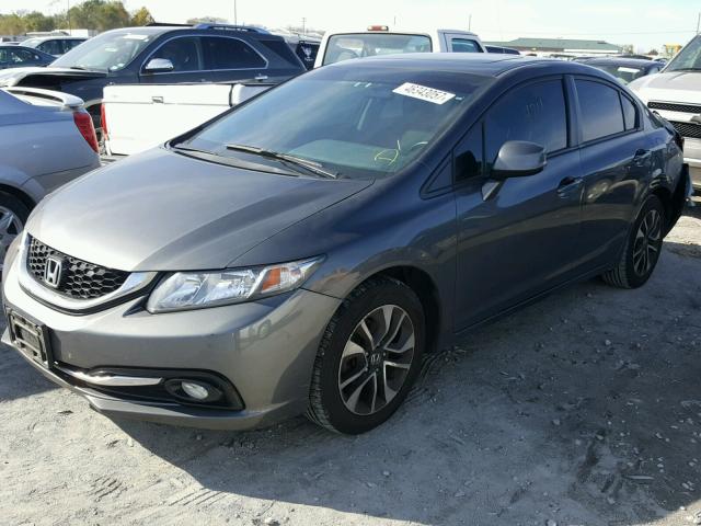 2HGFB2F9XDH541145 - 2013 HONDA CIVIC EXL GRAY photo 2