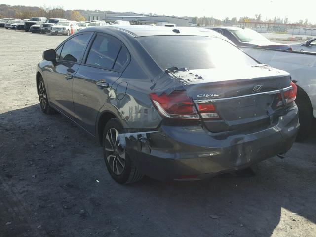 2HGFB2F9XDH541145 - 2013 HONDA CIVIC EXL GRAY photo 3