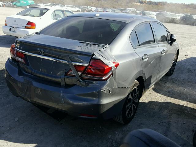 2HGFB2F9XDH541145 - 2013 HONDA CIVIC EXL GRAY photo 4